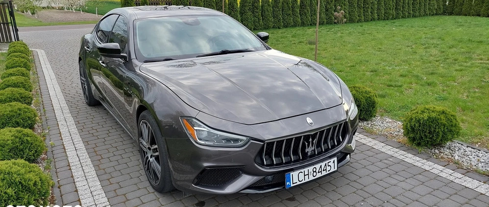 Maserati Ghibli cena 146999 przebieg: 110500, rok produkcji 2018 z Chełm małe 407